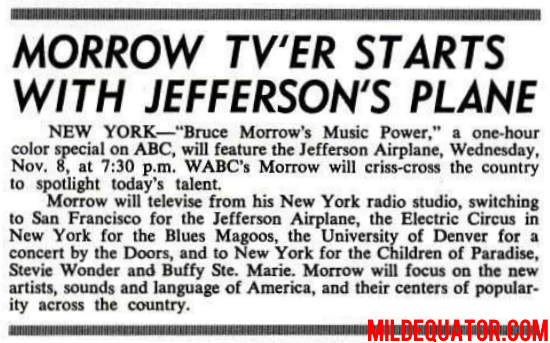 The Doors - Bruce Morrow's Music Power - Article