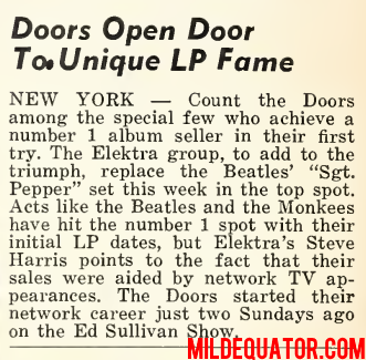 The Doors - The Ed Sullivan Show - Article