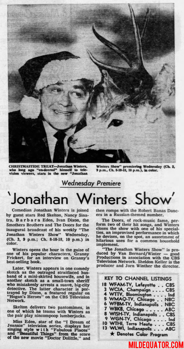The Doors - The Jonathan Winters Show - Article