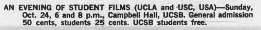 The Doors - UCSB Film Screenings