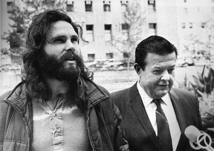 Jim Morrison and Max Fink Are Greeted By The Press