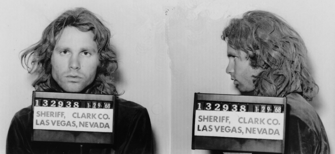 Jim Morrison Las Vegas Mugshot