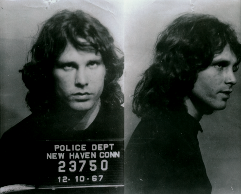 Jim Morrison's New Haven Mugshot
