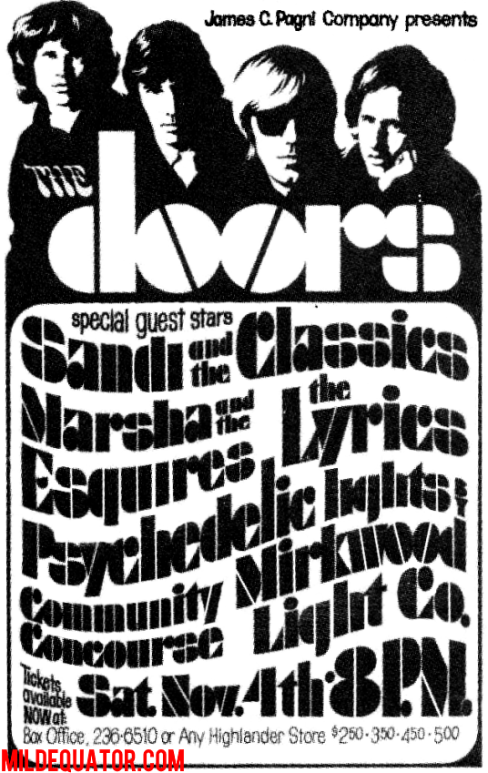 The Doors - San Diego 1967 - Print Ad