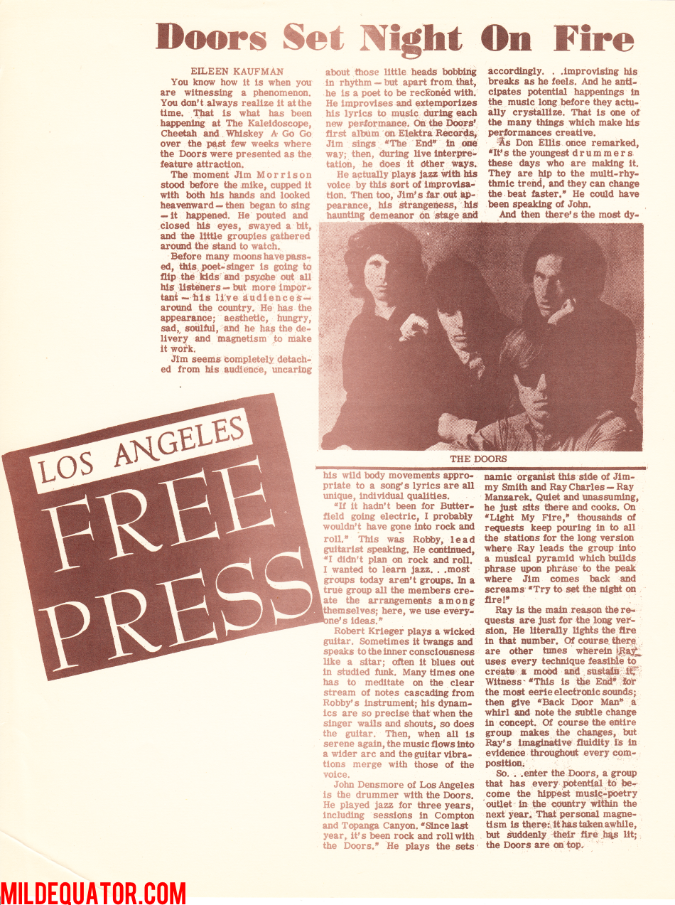 The Doors - 1967 Press Kit
