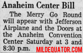 The Doors - Anaheim Convention Center 1967 - Article