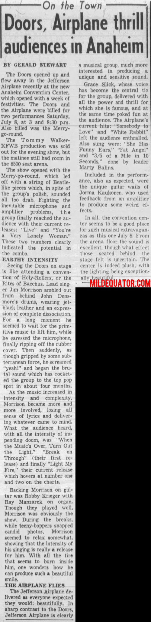 The Doors - Anaheim Convention Center 1967 - Review