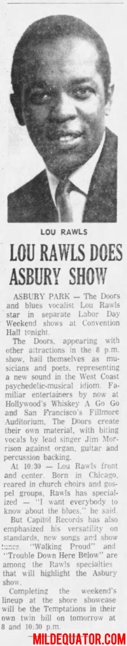 The Doors - Asbury Park 1967 - Article