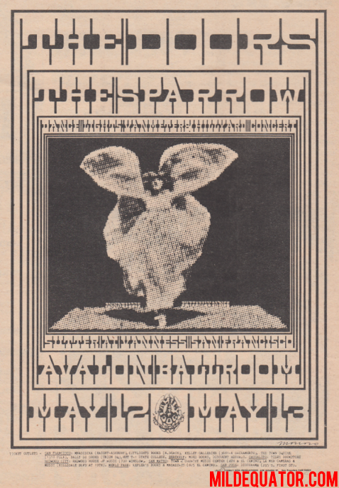 The Doors - Avalon Ballroom May 1967 - Print Ad