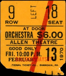 Allen Theatre - Ticket
