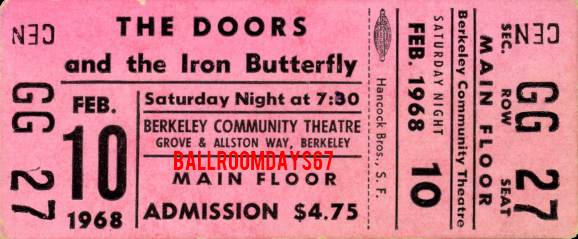 Berkeley Community Theatre - Ticket