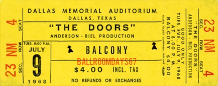 Dallas Memorial Auditorium - Ticket