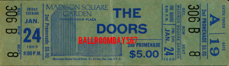 The Doors | Madison Square Garden 1969