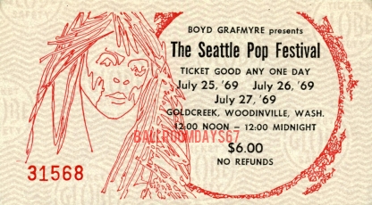 Seattle Pop Festival - Ticket