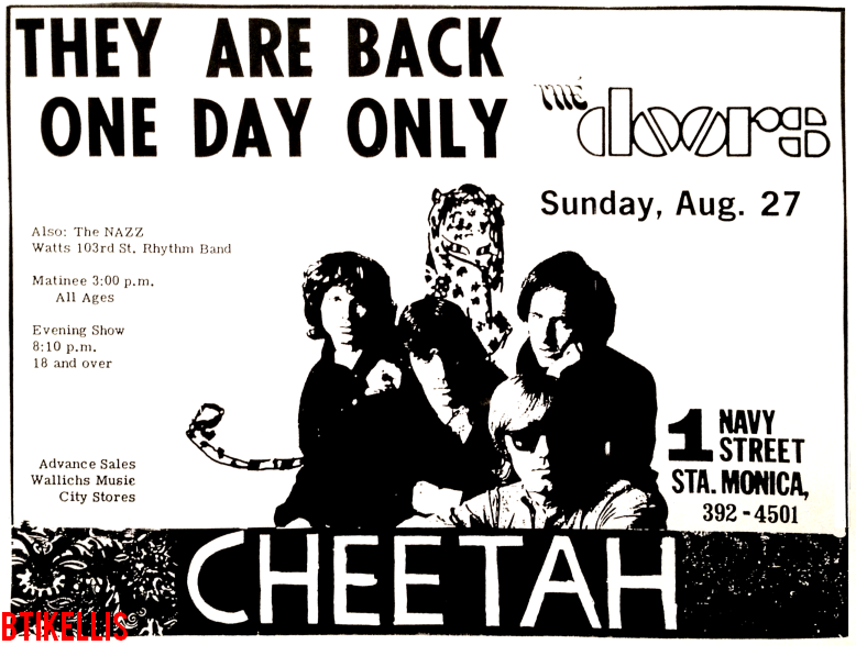 The Doors - Cheetah August 1967 - Print Ad