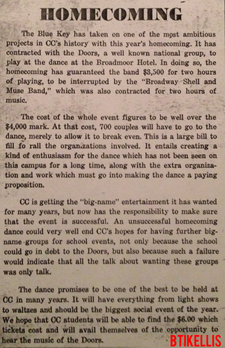 Colorado College 1967 - Review