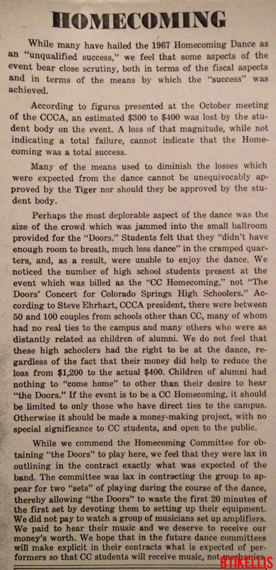 Colorado College 1967 - Review