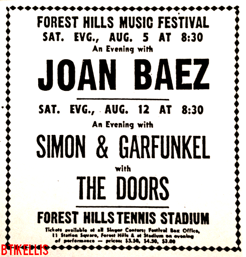 The Doors - Forest Hills Tennis Stadium 1967 - Print Ad