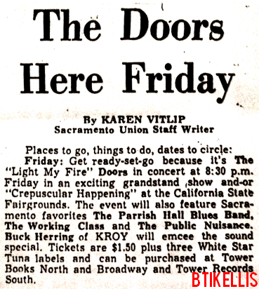 The Doors - State Fair Grandstand 1967 - Article