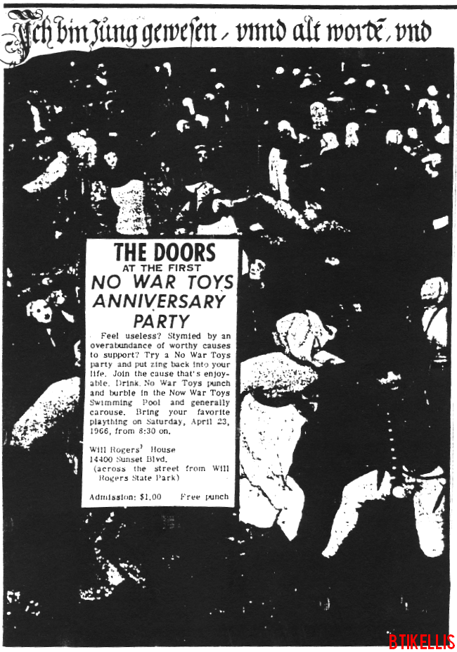 The Doors - Will Rogers State Park 1966 - Print Ad