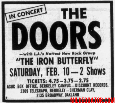 The Doors - Berkeley Community Theatre - Print Ad