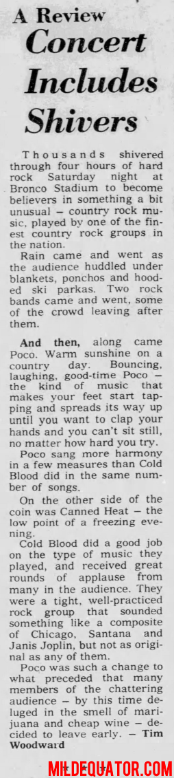 The Doors - Bronco Stadium 1972 - Review