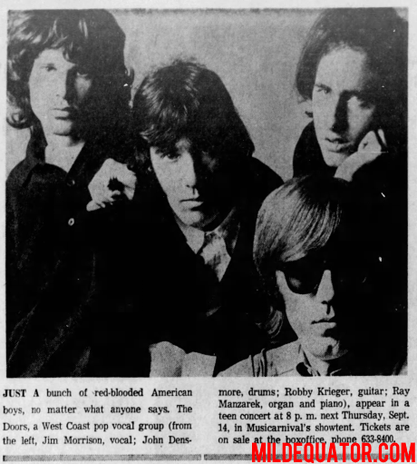 The Doors - Musicarnival 1967 - Print Ad