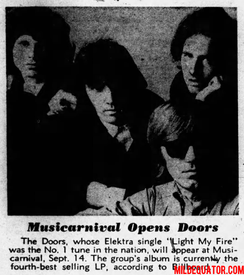 The Doors - Musicarnival 1967 - Print Ad
