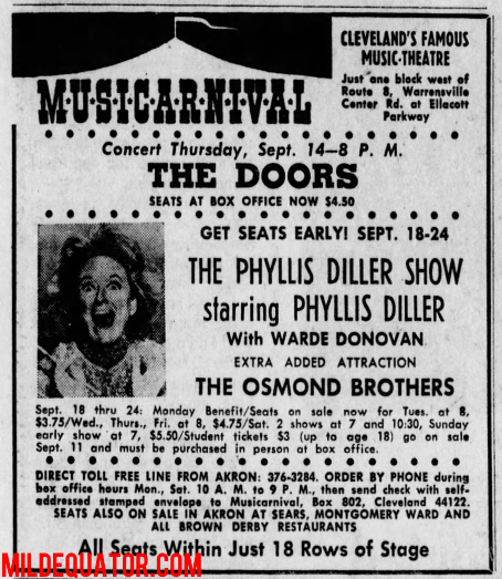 The Doors - Musicarnival 1967 - Print Ad