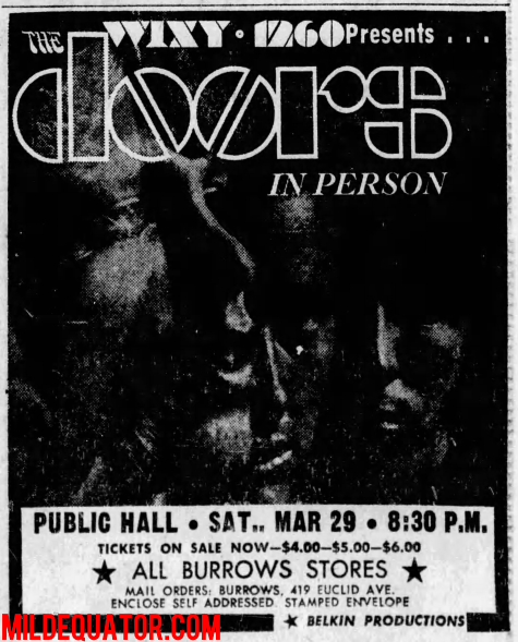 The Doors - Cleveland 1969 - Print Ad