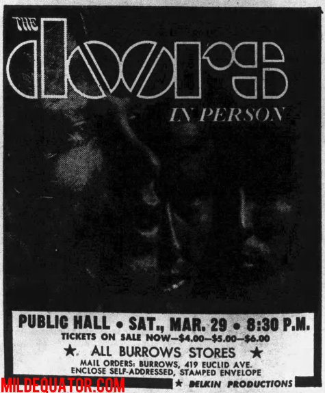 The Doors - Cleveland 1969 - Print Ad