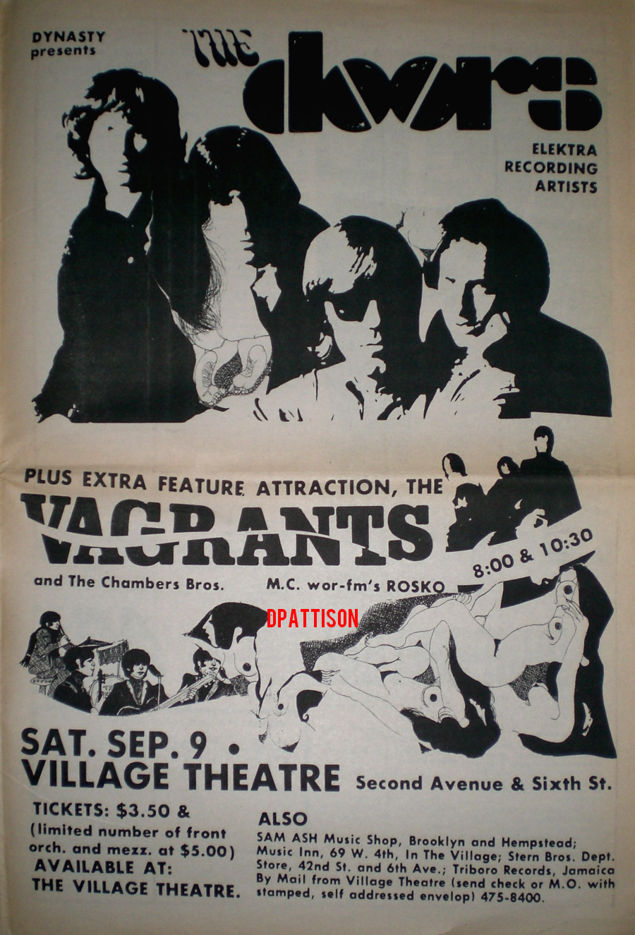 The Doors - Village Theater - Poster Ad