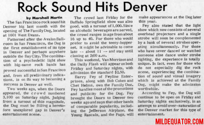 The Doors - The Family Dog in Denver 1967 - Review