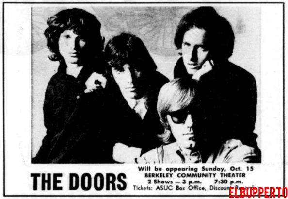 The Doors - Berkeley 1967 - Print Ad