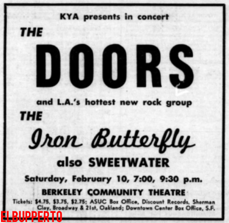 The Doors - Berkeley Community Theatre - Print Ad