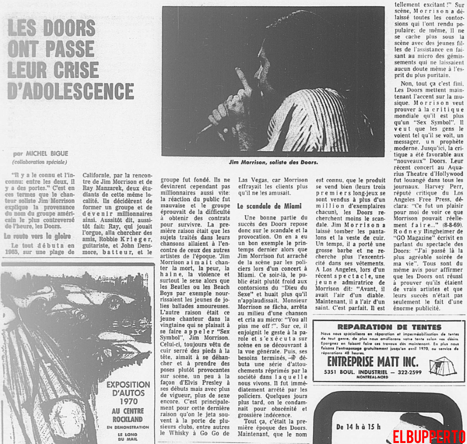 The Doors - Montreal 1969 - Review