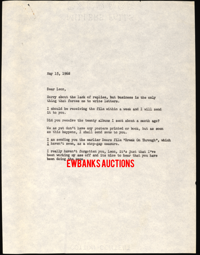 Bill Siddons / Leon Barnard Correspondence