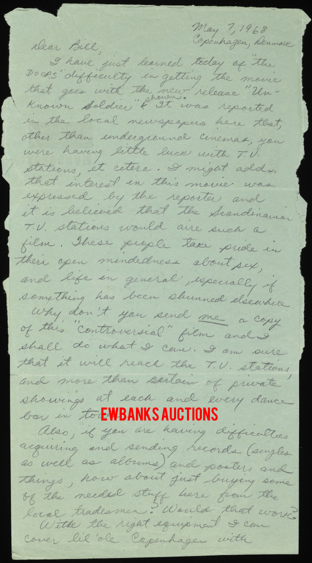 Bill Siddons / Leon Barnard Correspondence