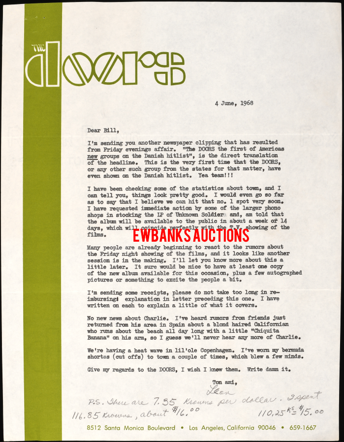 Bill Siddons / Leon Barnard Correspondence