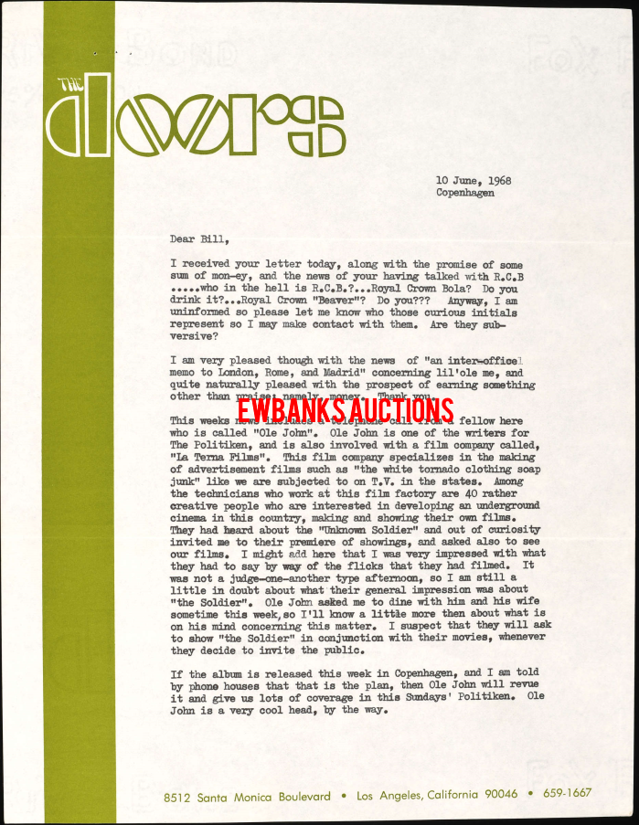 Bill Siddons / Leon Barnard Correspondence