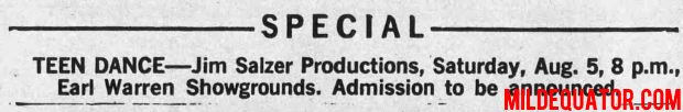 The Doors - Earl Warren Showgrounds 1967 - Type Ad