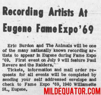 The Doors - Eugene Pop Festival 1969 - Article