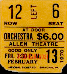 Allen Theatre - Ticket