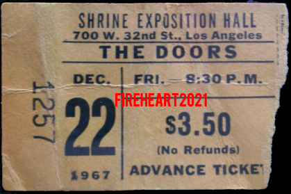 Shrine Exposition Hall Ticket Stub