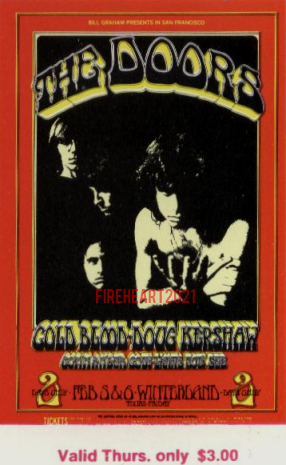 The Doors - Winterland Arena - Ticket