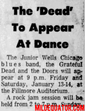 Fillmore January 1967 - Article