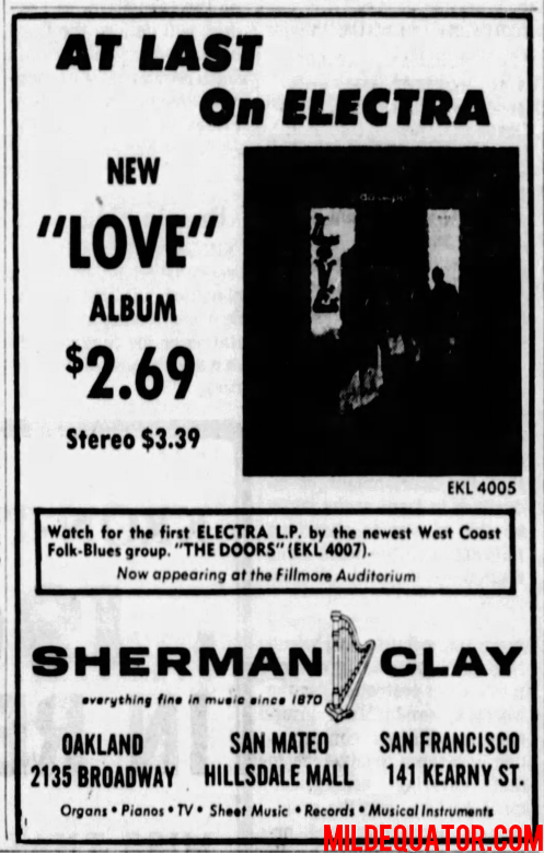 Fillmore January 1967 - Print Ad