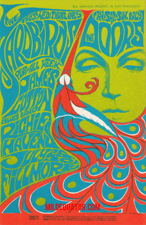 The Doors - Fillmore Auditorium 1967 - Handbill