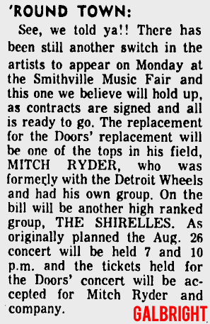 The Doors - Smithville Music Fair 1968 - Article