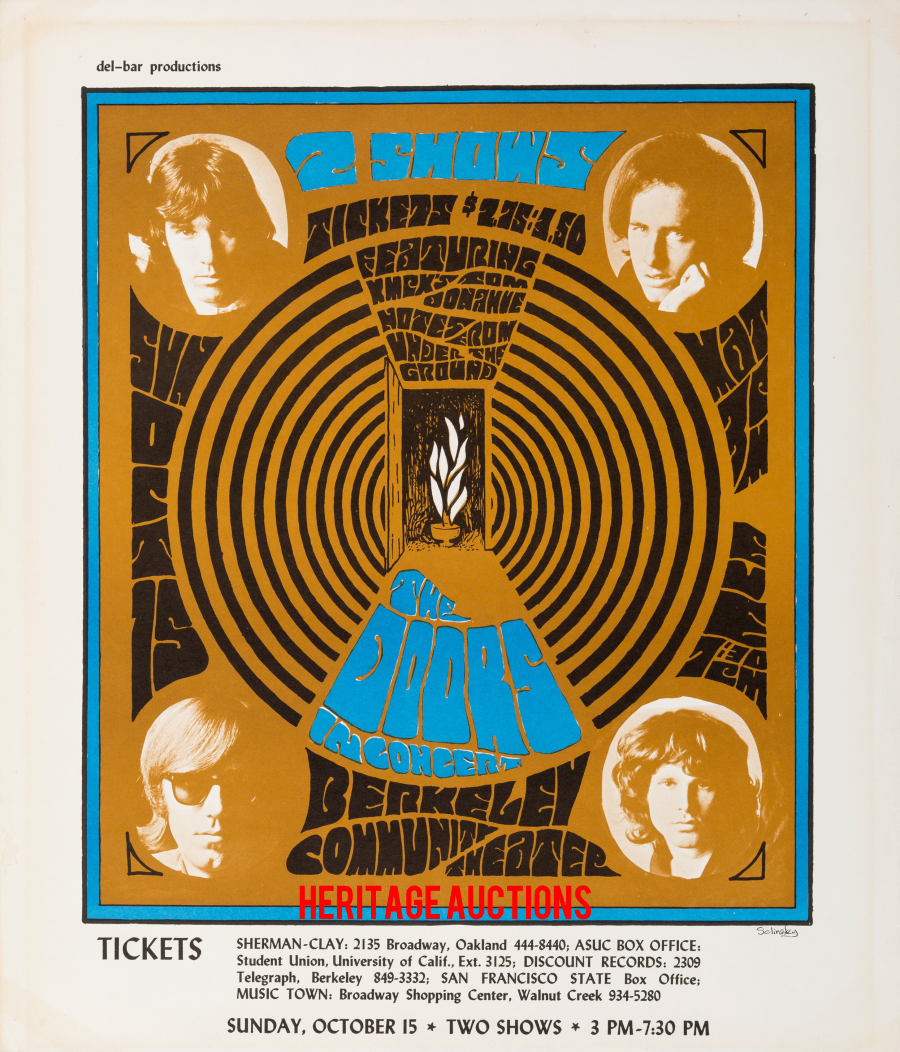 The Doors - Berkeley 1967 - Poster